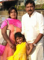 Prabhas sreenu family photo: wife bangari & daughter
