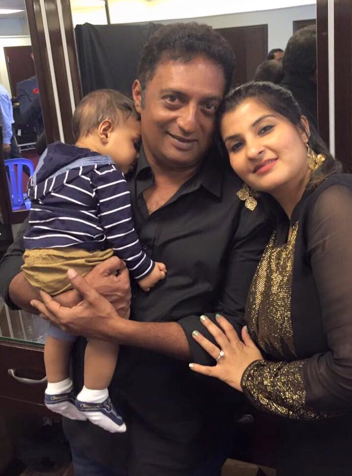 prakash raj with wife pony verma & son vedhanth