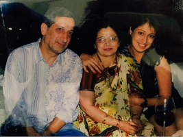 Raai laxmi family: with mother and father