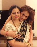 Raai laxmi with her mother