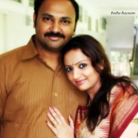 Radha rayasam with her husband