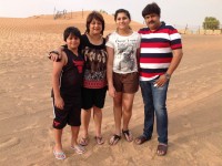 Ramu family: with wife malashri and kids