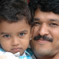 Ravi r garani with his son rishi