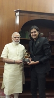 Ricky kej with PM Narendra Modi