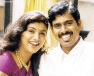 Roja with husband  selvamani