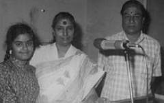 Sangeeta katti with famous singer s.janaki