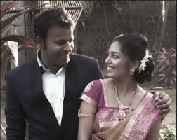 Santhosh rai pathaje with wife deeksha