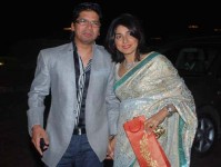 Shaan with wife radhika
