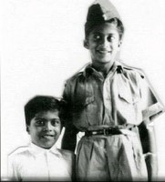 Shankar nag childhood photo with brother anant nag