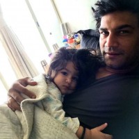 Sharad kelkar with his cute daughter kesha