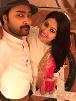 Sneha with her husband prasanna