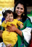 Sriimurali's wife vidya and daughter atheeva