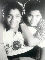 Sriimurali with brother vijaya raghavendra childhood picture