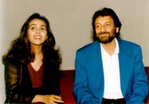 Suchitra krishnamoorthi with husband shekhar kapur