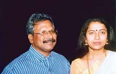 Suhasini with her husband maniratnam