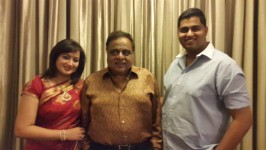 Sumalatha, ambarish and their son abhishek: (recent family picture)