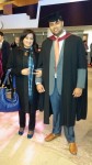 Sumalatha with her son abhishek at his graduation
