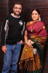 Tamil actress saranya ponvannan with her husband actor ponvannan.