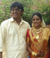 Veena nair with husband
