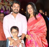 Vijay raghavendra with wife spandana and son shourya